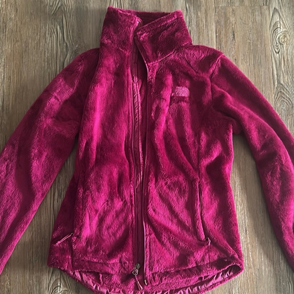The North Face Pink Fleece Jacket Full Zip High Collar